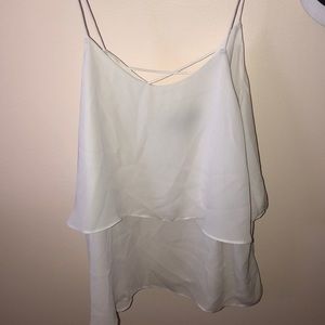 White flowy tank